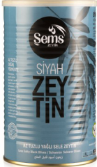 Şems Yağlı Siyah Sele Zeytin 900 gr.
