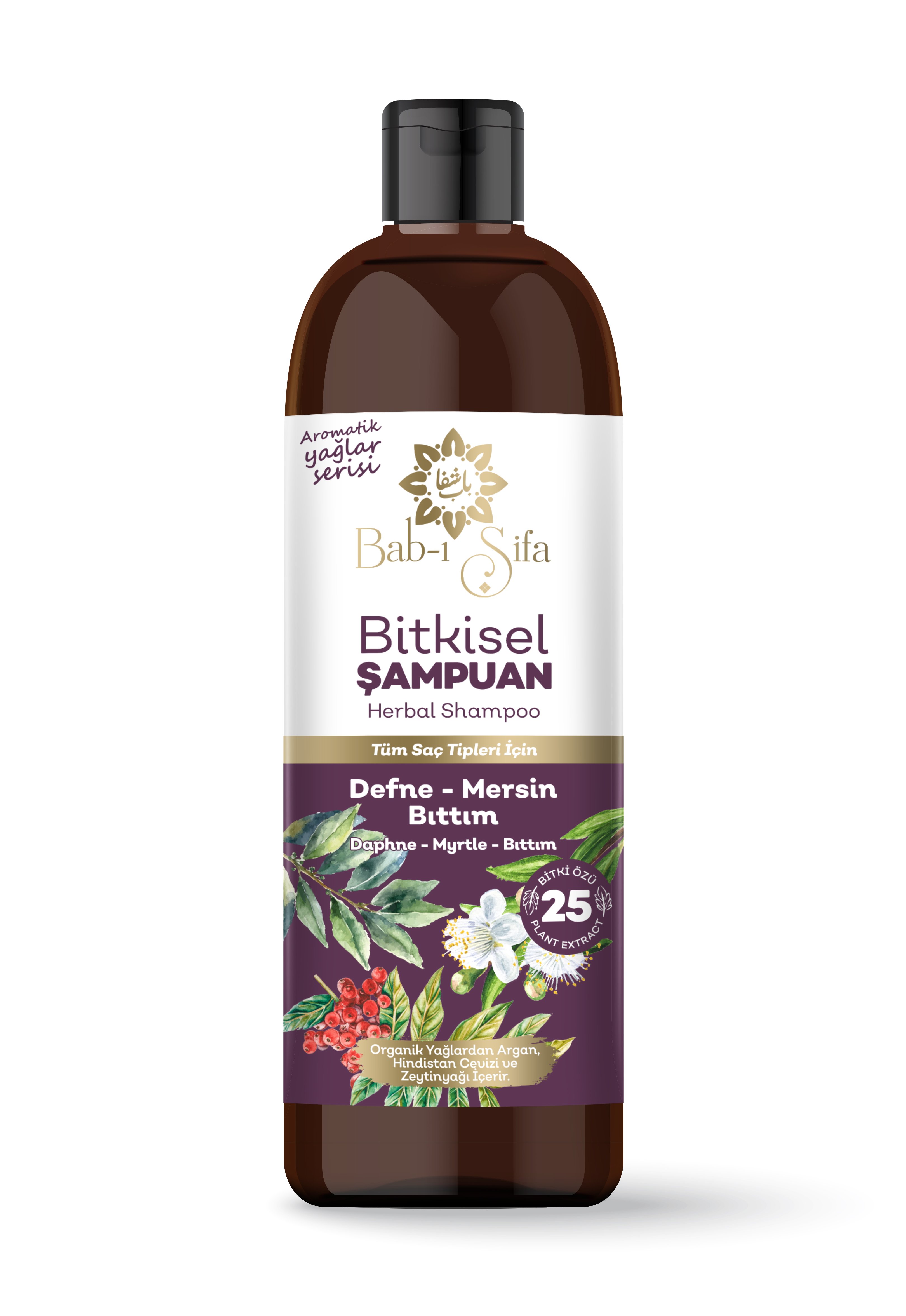 Bab-ı Şifa Dökülen Saçlar  İçin Bitkisel Defne Mersin Bıttım Şampuan 400 ml.