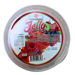 3 ADET Gülefşan Jelly Bardak Yumuşak Şeker Doğal Jelatinsiz Boyasız 3x200 gr.