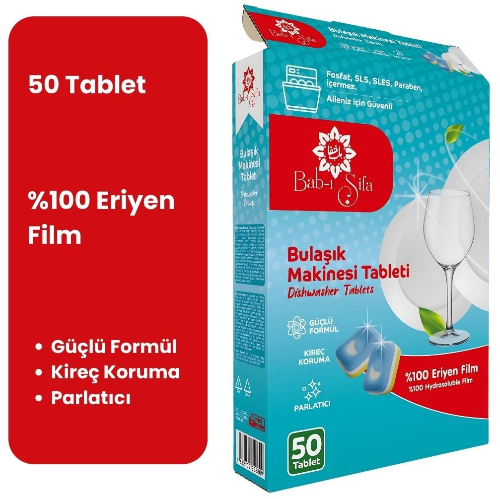 Bab-ı Şifa Doğal Bulaşık Makinesi Tableti 50 Tablet