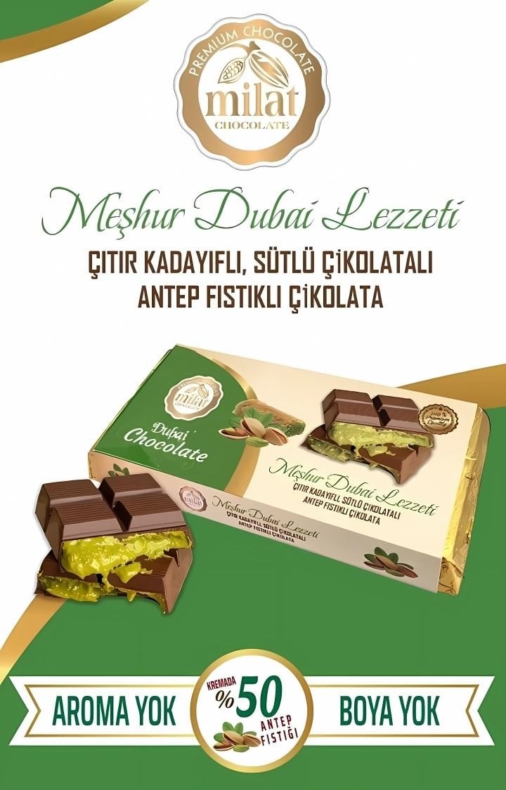 Milat Dubai Çikolatası 180 gr.