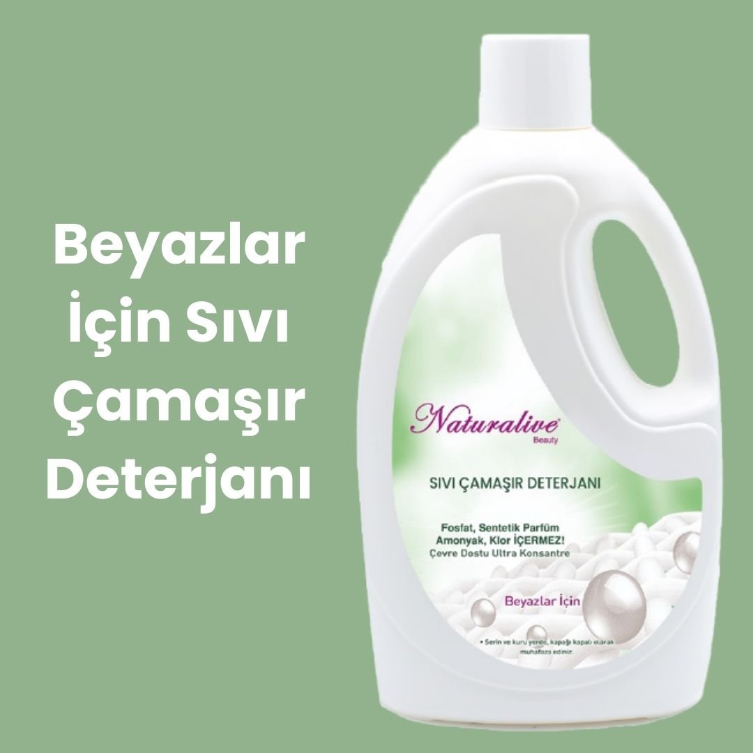 Naturalive Beyazlar İçin Sıvı Çamaşır Deterjanı 2500 ml.