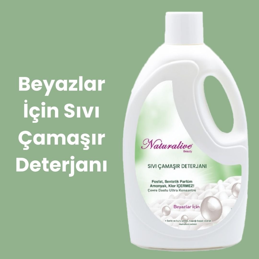 Naturalive Beyazlar İçin Sıvı Çamaşır Deterjanı 2500 ml.
