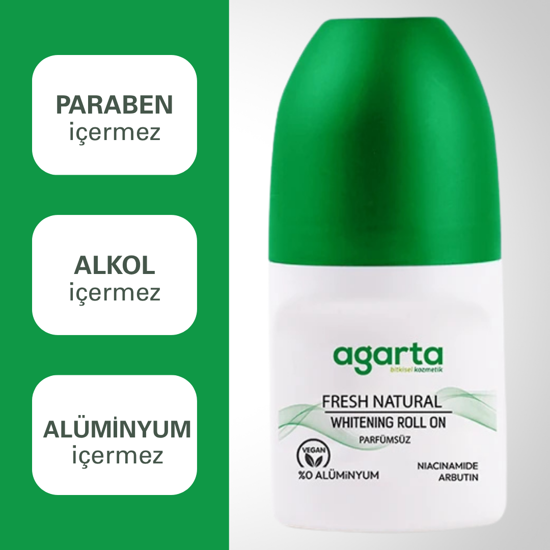Agarta Unisex Roll-On Natural 50 ml. Ter Önleyici 24 Saat Etkili