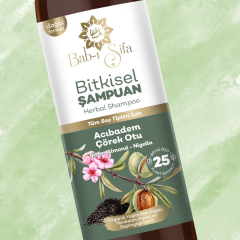 12 ADET Babı Şifa Acıbadem Çörek Otu Bitkisel Şampuan 12*400 ml.