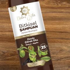 12 ADET Babı Şifa Ceviz Çörek Otu Bitkisel Şampuan 12*400 ml.