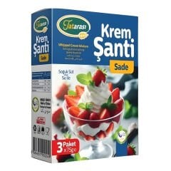 Tatarası Krem Şanti Sade 3'lü (3x75 gr.)
