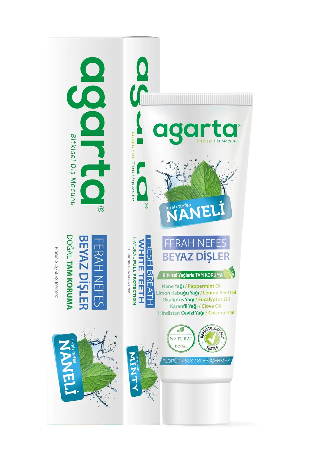 Agarta Doğal Naneli Diş Macunu 100 ml/130 Gr
