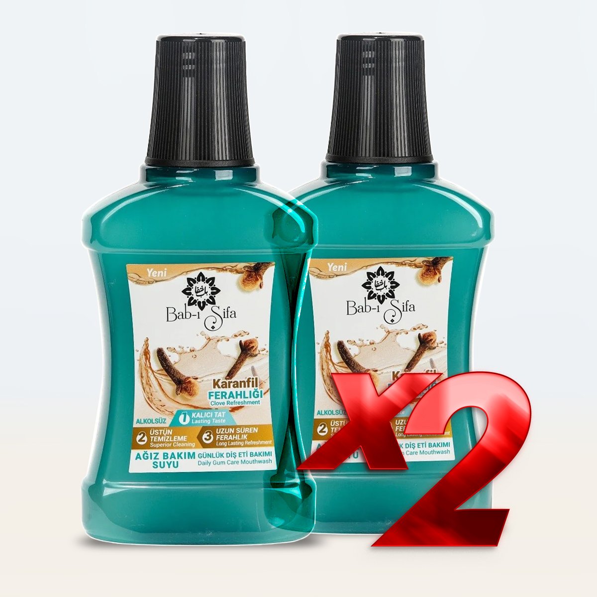 Babı Şifa Ağız Bakım Suyu Karanfil Ferahlığı 290 ml 2 Adet