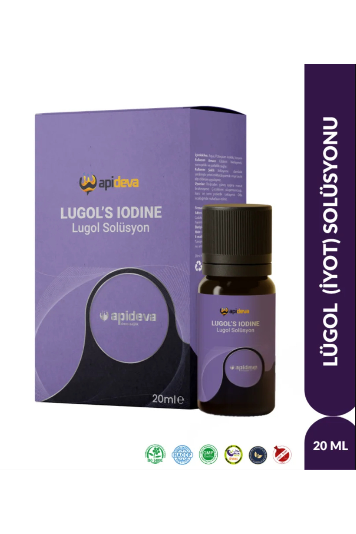Apideva %2 Lugol 20 ml