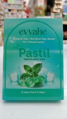 Evvahe Doğal Okaliptüs Yağı, Tıbbi Nane Yağı, Mentol Ve C Vitamini içeren Pastil ( 12 Adet)