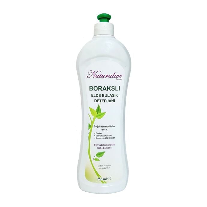 Naturalive Beauty Borakslı Elde Bulaşık Deterjanı 750 ml.