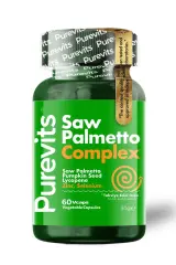 Purevist Saw Palmetto Complex-cüce Palmiye-çinko-kabak Çekirdeği Ekstraktı-likopen-selenyum 60 Adet Veg Cap