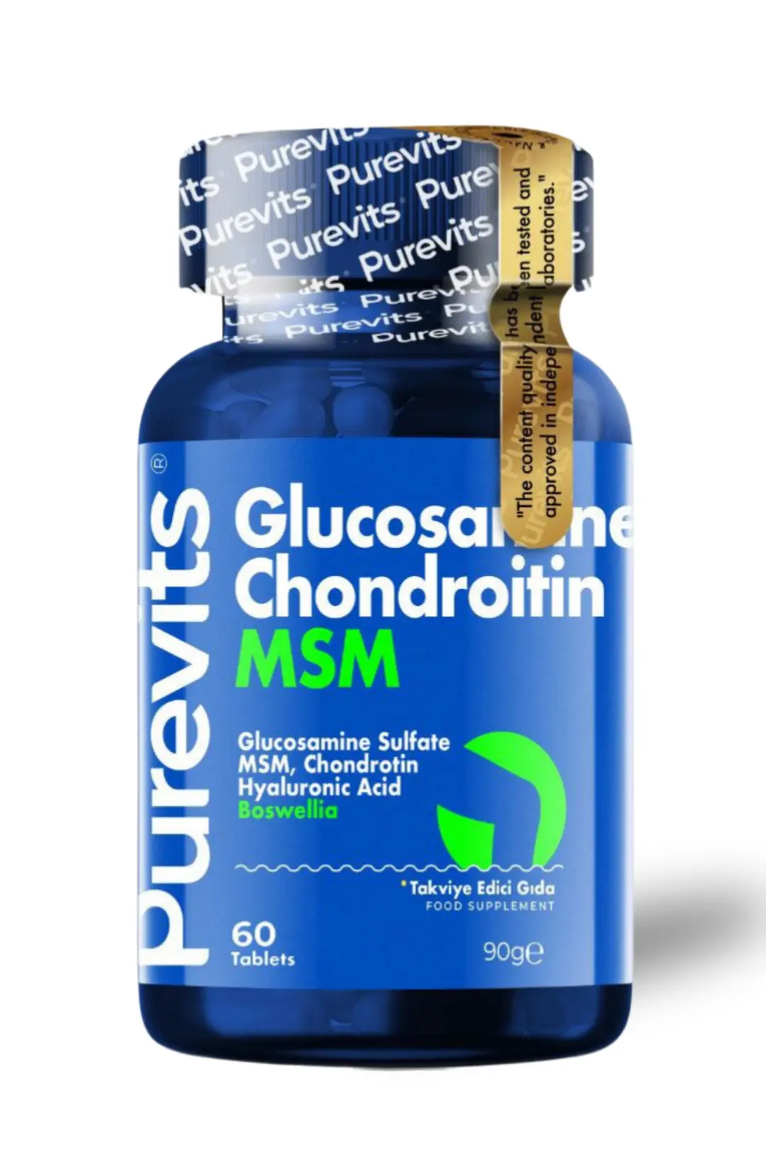 Purevist Glucosamine - Chondroitin - MSM – Boswellia - Hyaluronik Asit - 60 Adet Tablet