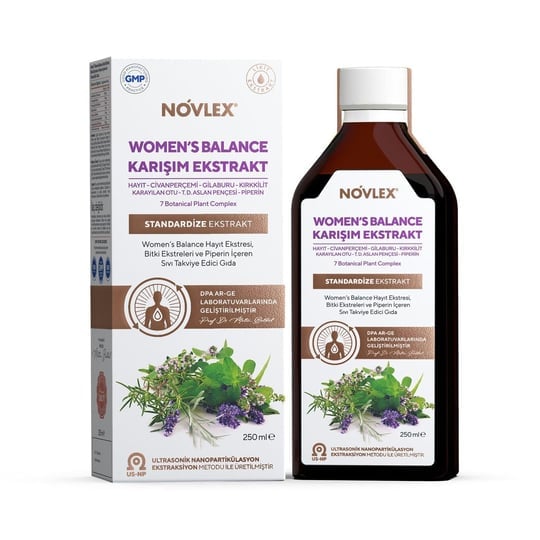 Novlex Womens Balance Hayıt Ekstraktı Kadınlara Özel Bitkisel Destek 250 ml
