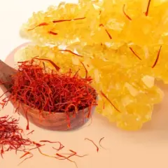 Safranlı Çubuk Nöbet Şekeri ( Kaya Şekeri) 150 gr.