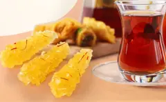 Safranlı Çubuk Nöbet Şekeri ( Kaya Şekeri) 150 gr.