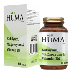 HUMA Kalsiyum, Magnezyum Vitamin B6 60 tablet
