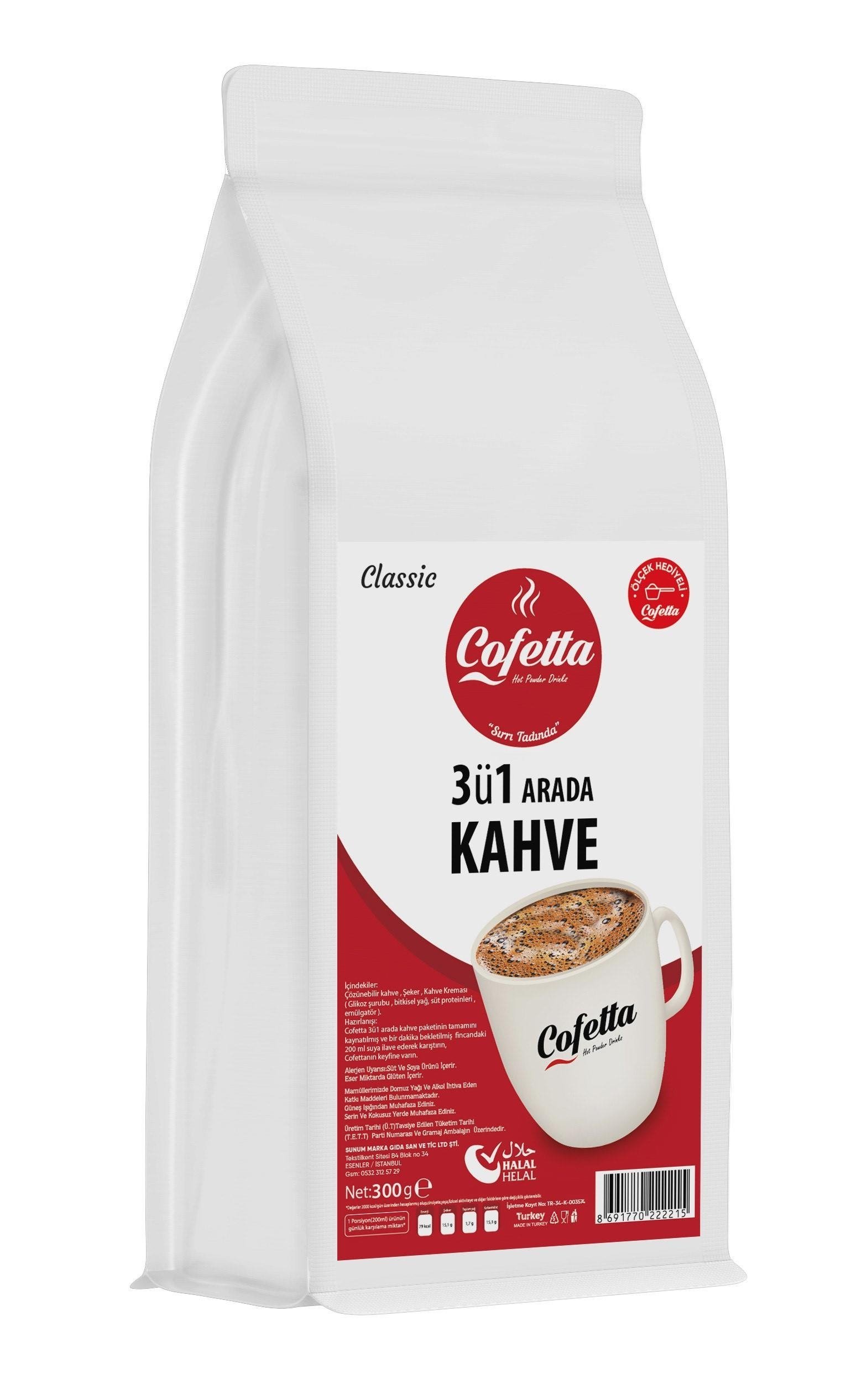 Cofetta 3'ü 1 Arada 300 gr.