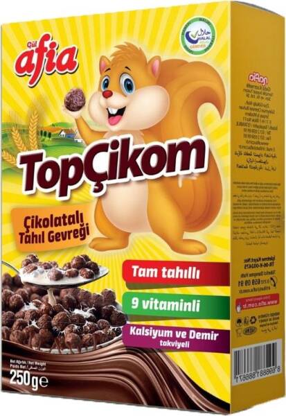 Afia Topçikom Çikolatalı Tahıl Gevreği 250 gr.