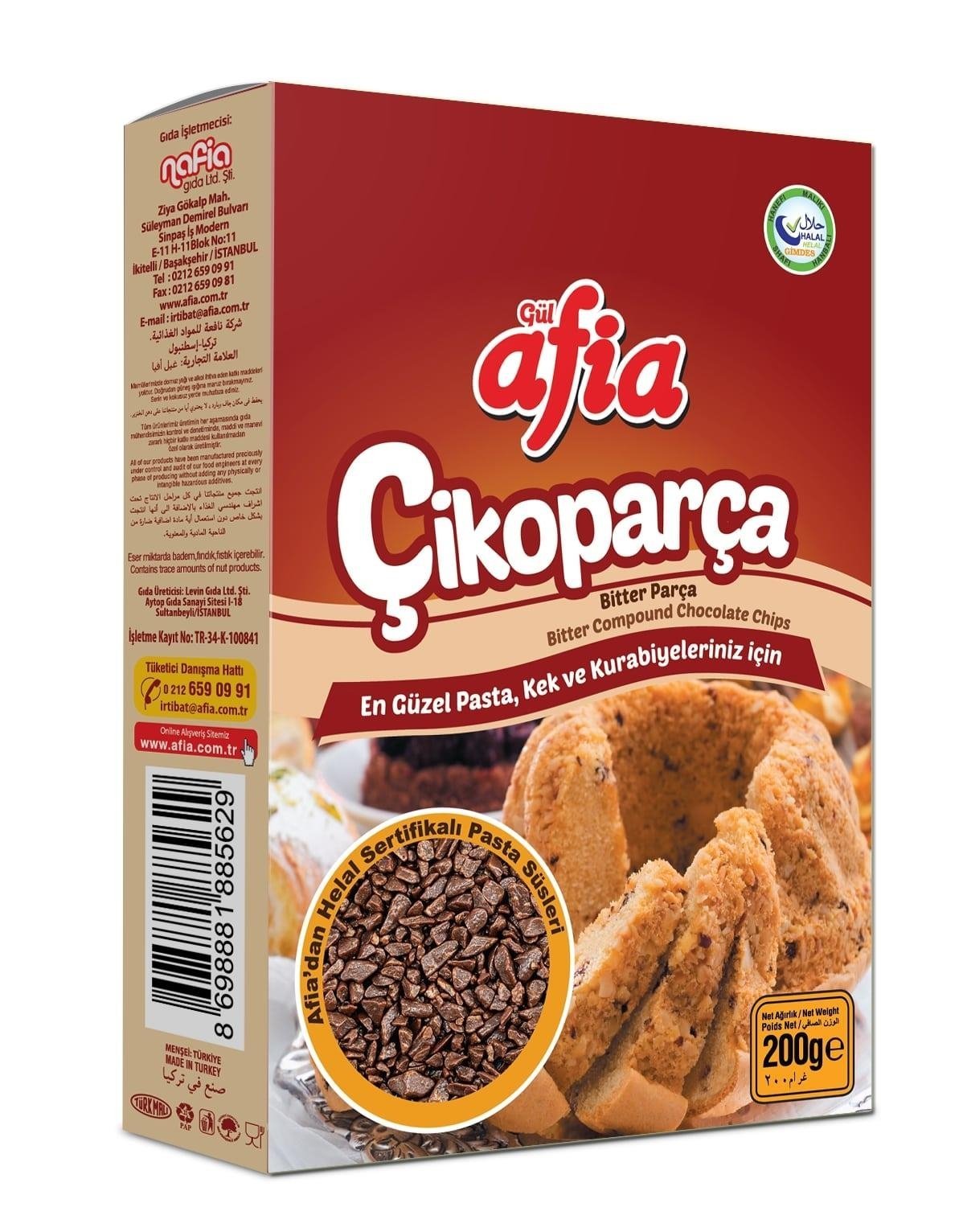 Afia Çikoparça Bitter Parça Çikolata 100 gr.