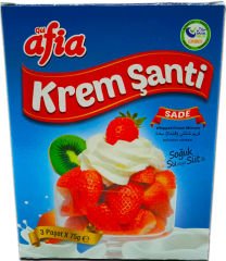 Afia Krem Şanti Sade 3x75 gr. (Toplam 225 gr.)