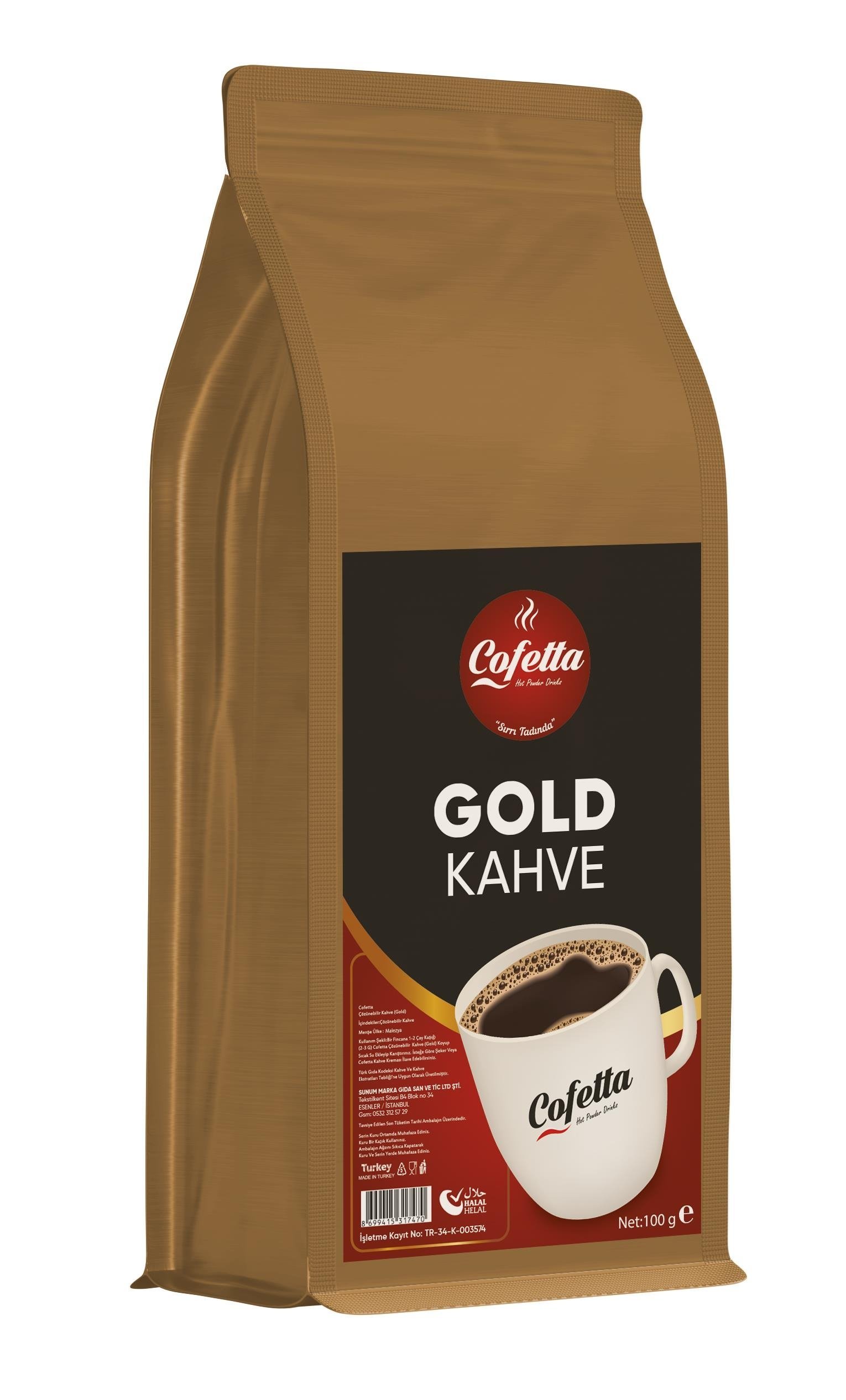 Cofetta Gold Kahve 100 gr.