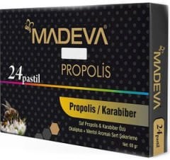 Madeva Boğaz Pastili Saf Propolis + Karabiber 24'lü