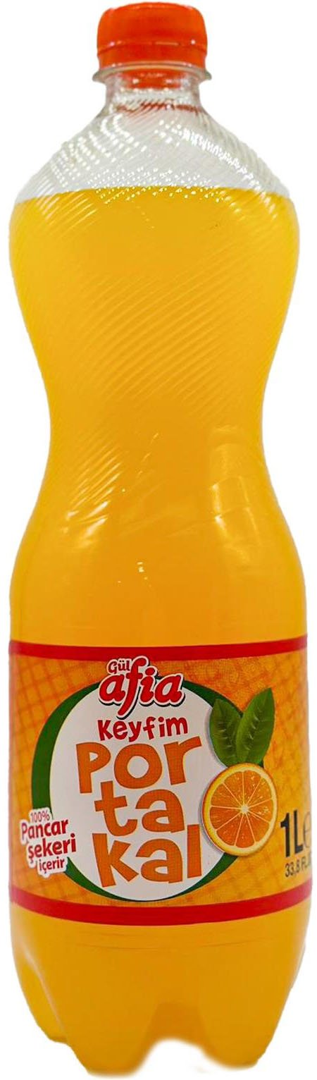 Afia Keyfim Portakallı Gazoz 1 lt. Alkol İçermez
